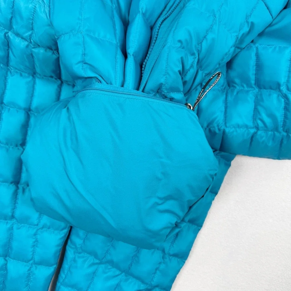 The North Face Mens Thermoball Eco Jacket Size L Mens Alkaline Blue Packable NWT